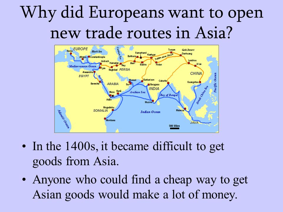 (Brief) History of European - Asian trade